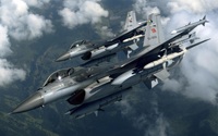 F16s side by side